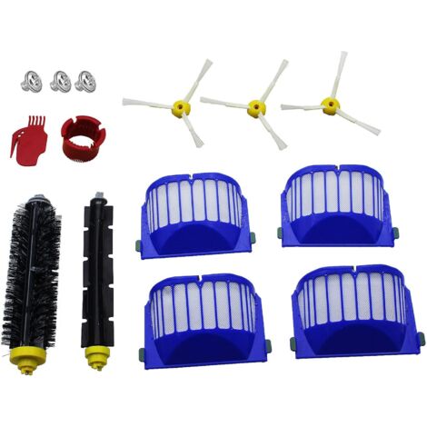 Kit d'accessoires de filtre Aero Vac série 600 compatibles avec iRobot Roomba 690 692 680 671 652 650 645 635 630 620 614 610 595 564 552