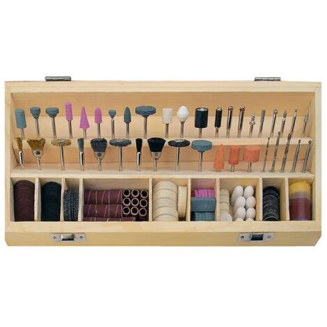 Set d'outils à fraiser-meuler-polir M92568 Diam. tige 3,2 mm N/A C92370