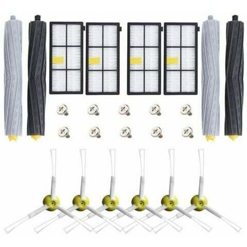 Wenh - Kit d'accessoires de pièces de rechange pour iRobot Roomba 800 900 805 850 851 860 865 866 870 871 880 885 890 891 896 960 966 980 Robot
