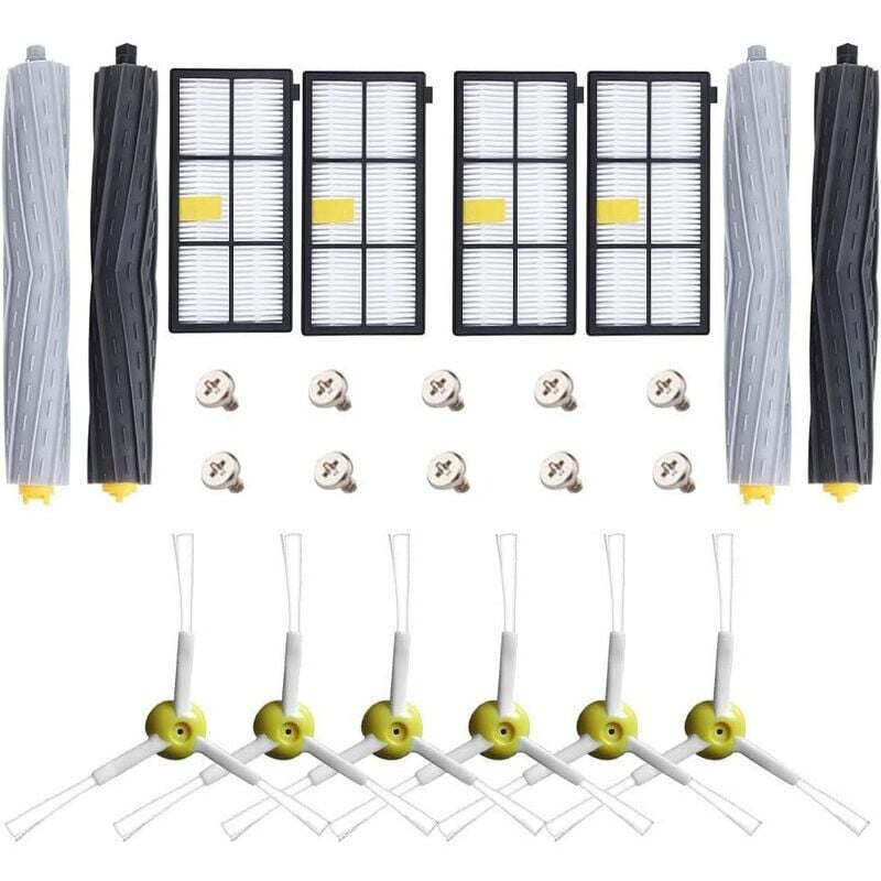 Kit d'accessoires de pièces de rechange pour iRobot Roomba 800 900 805 850 851 860 865 866 870 871 880 885 890 891 896 960 966 980 Robot Aspirateur +