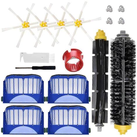 Kit d'accessoires de rechange compatible avec les aspirateurs robots des séries 600, 694, 692, 690, 680, 660, 665, 651, 650 et 614.