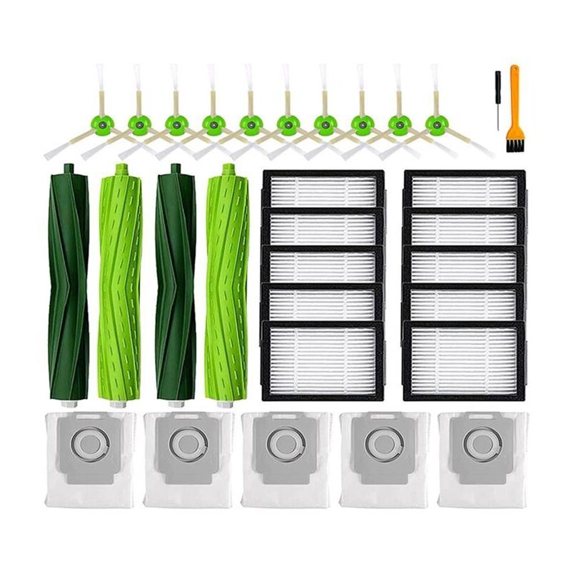 Kit D'Accessoires de Rechange pour Aspirateur IRobot Roomba I7 I7+ I3 I3+ I4 J7 J7+/Plus I6 I6+ I8+ /Plus E5 E6 E7