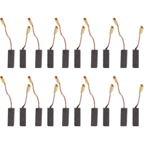 Kit d'accessoires en cuivre pour perceuse, meuleuse, 20 pièces de balais de moteur en carbone 5 x 8 x 15 mm