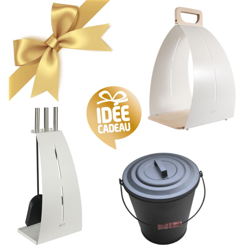 Kit d'accessoires Kelo pour poêle à bois - Blanc