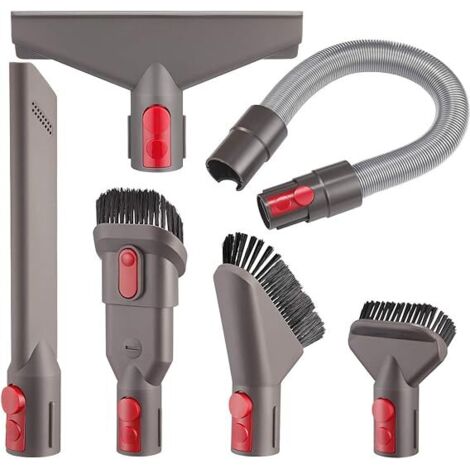 Kit d'accessoires pour aspirateur balai sans fil - Compatible Gen5 Detect, V15, V12, V11, V10, V8, V7 - 6 outils de nettoyage avec brosse matelas et flexible