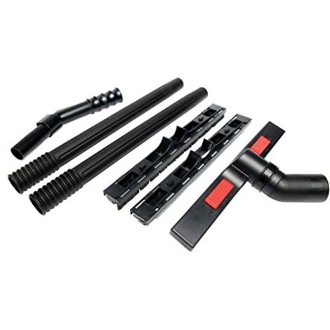 Kit d'accessoires pour aspirateur Milwaukee AC1600 – Poignée coudée, tubes, adaptateur eau/poussière – Compatible SPIT AC 1600/1625/1630