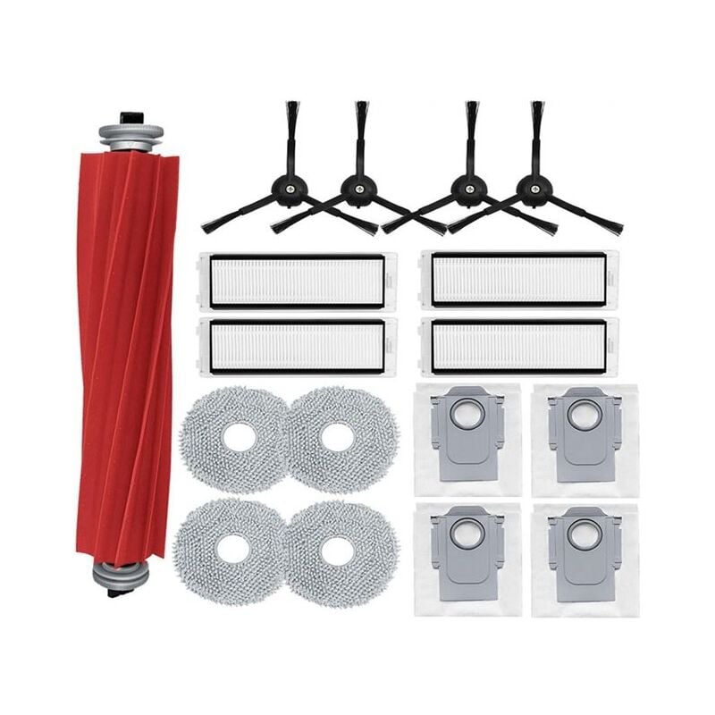 Kit D'Accessoires pour Aspirateur Roborock q Revo / P10 Robtic, 17 PièCes de Rechange de Remplacement