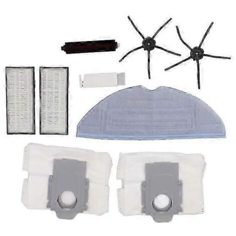 Kit d'accessoires pour aspirateur robot Roborock G10S : brosse principale + brosse latérale + filtre + sac à poussière de rechange - Spécifications