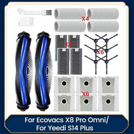 Kit d'accessoires pour aspirateurs X8 Pro Omni/S14 Plus