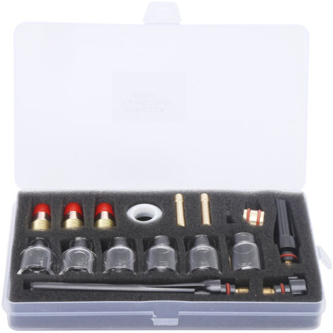 Kit d'accessoires pour chalumeau de soudage, pièces de rechange en laiton et verre pour outils électriques WP-17/18/27