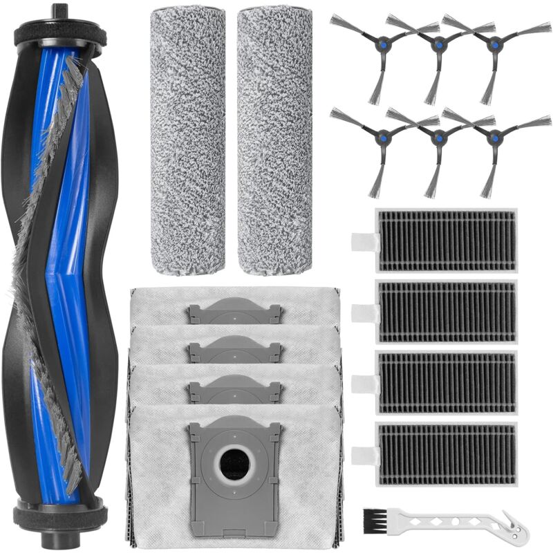 Kit d'accessoires pour ECOVACS DEEBOT X8 PRO OMNI / X8 Omni Robot Vacuumer (18 accessoires)