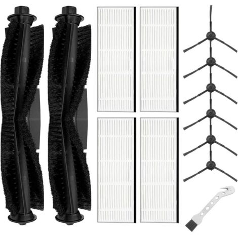 Kit d'accessoires pour Honiture Q6 Pro, pour Imou L11 Pro Max, pour Airrobo T10+, pour Laresar L6 Pro Q6 Pro, pour Ultenic T10 Elite, pour Proscenic M8 Robot Aspirateur Pièces de Rechange-Crezuo