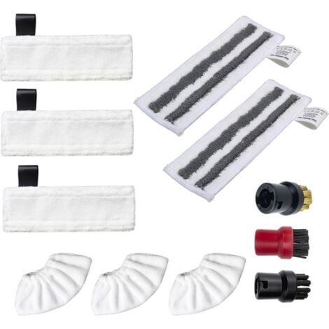 UGREAT Kit d'accessoires pour Kärcher Easyfix SC2, SC3, SC4 et SC5 -Accessoires pour nettoyeur vapeur - 11 pièces - Chiffons microfibres de rechange