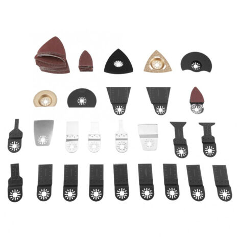 Kit d'accessoires pour outil multifonction oscillant comprenant 100 lames de scie, idéal pour le bricolage à domicile.