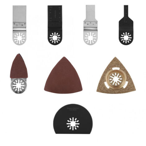 Kit d'accessoires pour outil multifonction oscillant comprenant 100 lames de scie, idéal pour le bricolage à domicile.