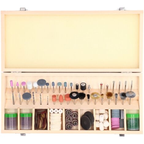 Kit d'accessoires pour outil rotatif 228 pièces, outils de ponçage et polissage haute efficacité avec tige de 3mm