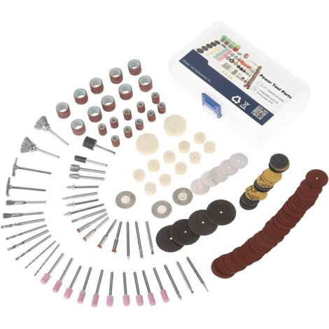 Kit D'accessoires pour Outils Rotatifs 141 Pièces le Meulage, Polissage, la Coupe, Travail du Bois, les Travaux Manuels, Convient à Plupart des Rotatifs, Idéal -