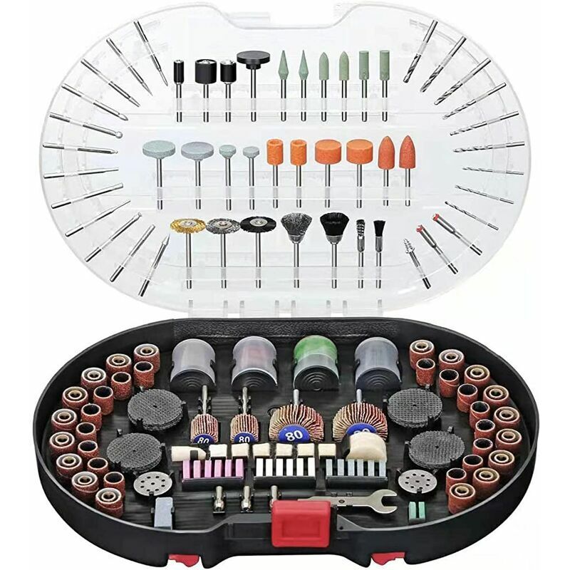 Kit d'accessoires pour outils rotatifs de pièces, montage universel pour une coupe facile, meulage, ponçage, affûtage, sculpture et polissage,