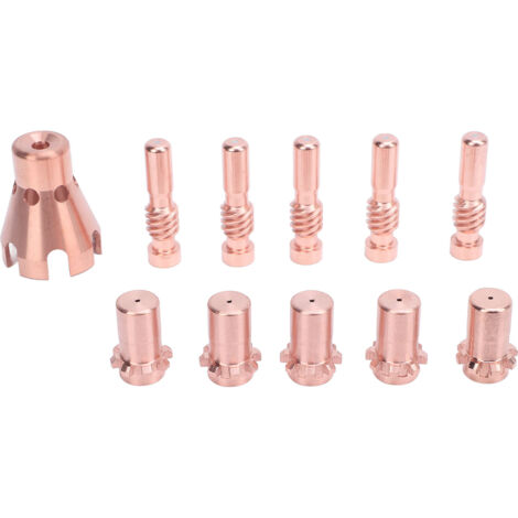 Kit d'accessoires pour pistolet de soudage MIG, coupeur Plasma PCT80, pointes d'électrodes, couvercles de protection avec boîte de rangement pour KP2062-3B1 KP2065-1, 11 pièces