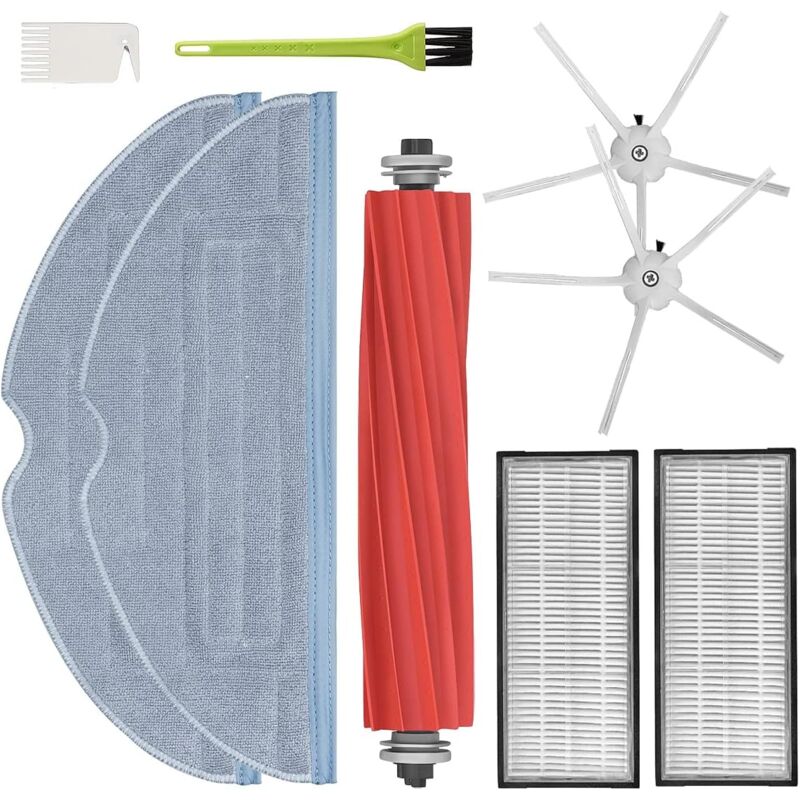 Alovez - Kit d'accessoires pour Roborock S7 S7 Plus S7 MaxV S7 MaxV Ultra, y Compris Brosse Principale, Filtres, Brosses Latérales et Chiffons de