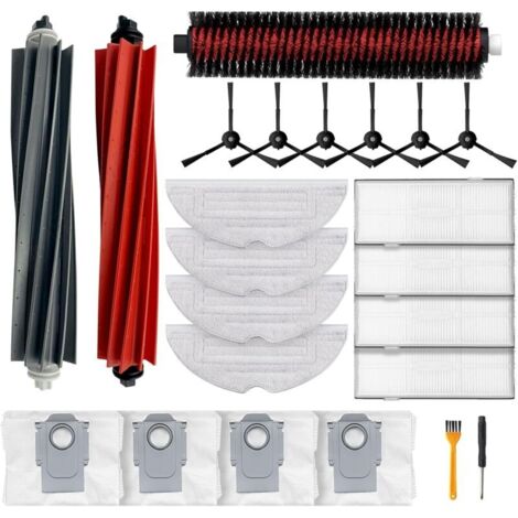 Kit d'accessoires pour Roborock S8+, S8 Pro Ultra pièces de Rechange pour aspirateur Robot (23 Accessoires)