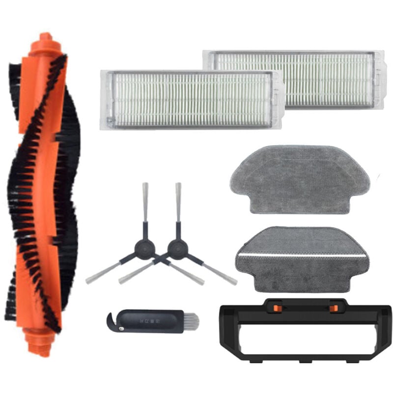 Sunxury - Kit d'accessoires pour robot aspirateur Dreame F9 / Xiaomi Mijia 1C Lot de 1 brosse principale, 2 filtres hepa, 2 brosses latérales, 1