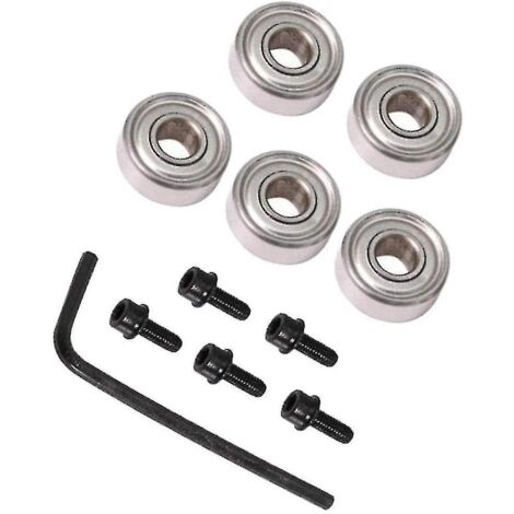Kit d'accessoires pour tête de fraise à roulement à billes, roulement supérieur, diamètre intérieur 4,76 mm, diamètre extérieur 12,7 mm.