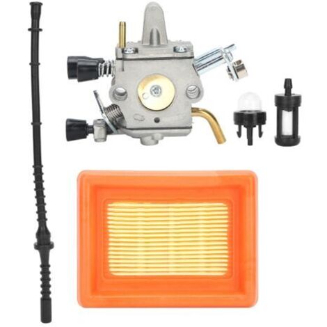 Kit d'Accessoires pour Tondeuse STIHL FS400 450 480 - Filtre à Air Carburateur Tuyau de Carburant - Pièces de Rechange Qualité Supérieure-