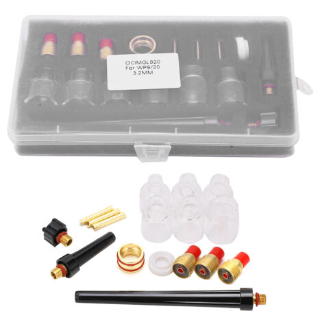 Kit d'accessoires pour torche de soudage, buses en laiton 2mm et verre pour WP9/20