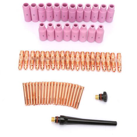 Kit d'accessoires pour torche de soudage TIG, 62 pièces, buses en céramique TIG, pinces pour WP-26/17/18