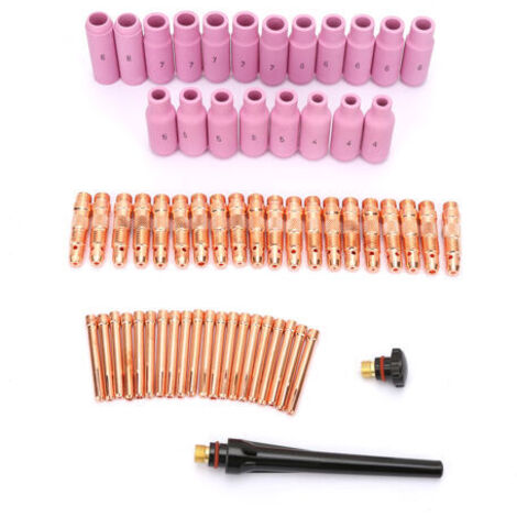 Kit d'accessoires pour torche de soudage TIG, 62 pièces, buses en céramique TIG, pinces pour WP-26/17/18