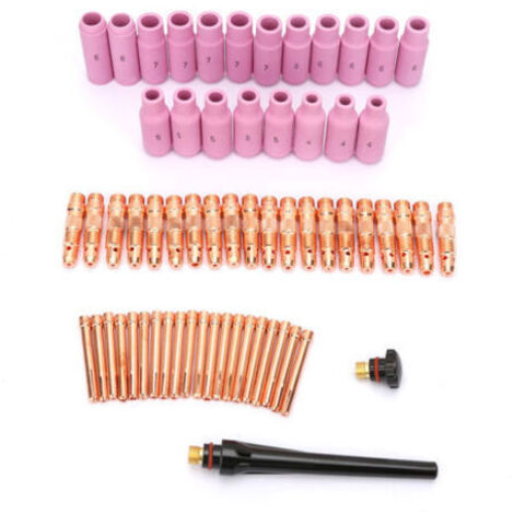 Kit d'accessoires pour torche de soudage TIG WP-26/17/18 - 62 pièces avec buses céramique