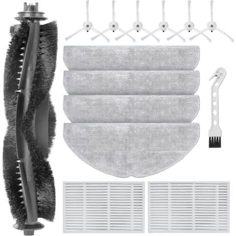 Kit d'Accessoires pour Vyzzle D10 / Laresar L10 / ILIFE V20 / Lydsto R1D Edge/Roidmi Eve Rook S Robot aspirateur