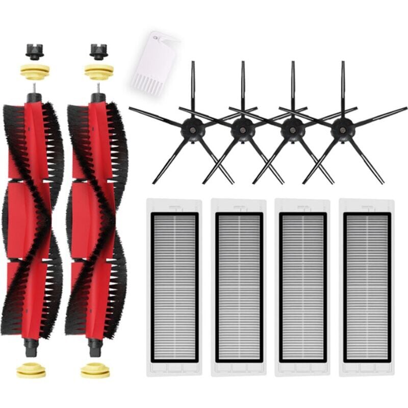SNQ - Kit d'accessoires pour Xiaomi Roborock S5 Max S6 Pure S6 S55 MaxV Brosses latérales principales Filtre Hepa Mop Rouleau Brosse Aspirateur