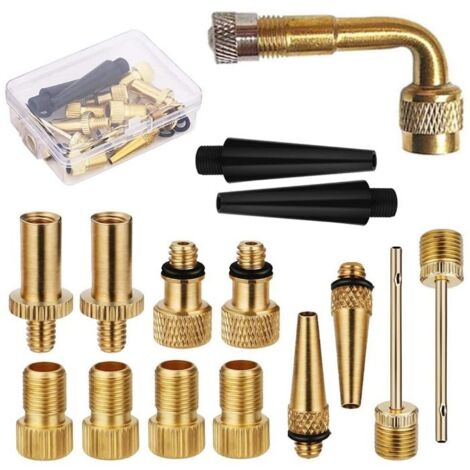 Lot De 6 Embouts Rapides En Cuivre Pour Pompe à Vélo/voiture - Adaptateur Valve - Neuf
