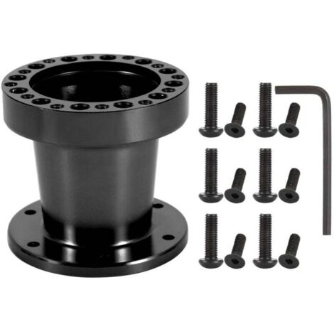 Kit d'adaptateur d'entretoise de moyeu de volant universel Zoternen 3 pouces en aluminium (noir)