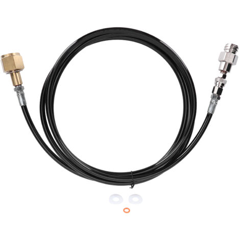 Kit d'adaptateur pour tuyau CO2, accessoires de recharge pour cylindre, 100 pouces noir, compatible systèmes de distribution de boissons.