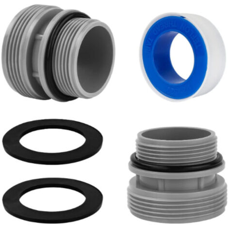 Kit d'adaptateur pour tuyaux de piscine Intex - Convertisseur 40 mm vers 1,5 pouce - Compatible avec référence 4560