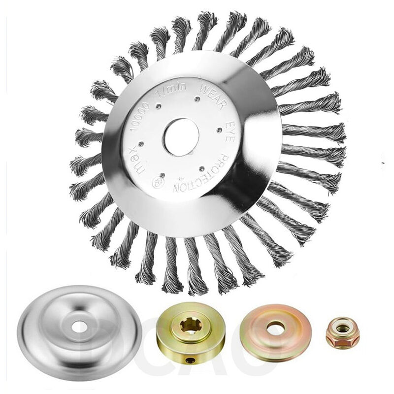 Kit d'adaptateur universel pour brosse rotative métallique de 20 cm, tête de coupe de 20 cm, remplacement Stihl pour Husqvarna