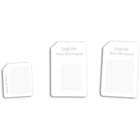 Kit d'adaptateurs LOGILINK pour carte SIM, 3 pièces