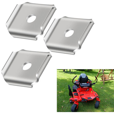Kit d'adaptateurs pour lames de tondeuse, adaptateur à double lame en X pour broyage d'herbe, compatible avec les tondeuses commerciales standard