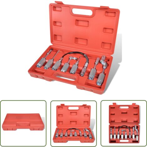 Kit d’adapteur pour pistolet à graisse 7 pièces outils auto atelier