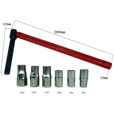 Kit dado posteriore per bagno da 8-14 mm con chiave intercambiabile, strumento per l'installazione del rubinetto idraulico