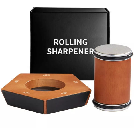 Kit d'affûtage de couteaux professionnel avec pierres de grain 400/1000 et guides d'angle magnétiques (12°-22°) pour cuisine, chef, couteaux d'extérieur, ensemble de pierres à aiguiser de précision