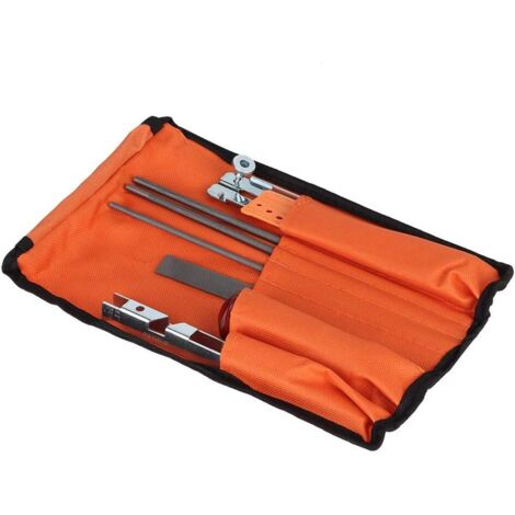 Kit D'affûtage de Limes pour Tronçonneuse, Ensemble D'outils un Entretien Professionnel avec Lime à Barre Guidage -
