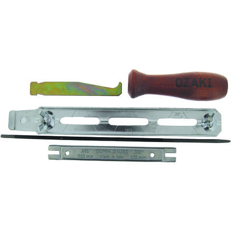 Kit D'affûtage Ozaki Pour Chaîne De Tronçonneuse( .325'' Et 3/8''). ø: De La Lime 4,8mm (3/16'').