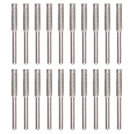 Kit d'affûtage pour tronçonneuse - 20 pièces avec meules rotatives et limes