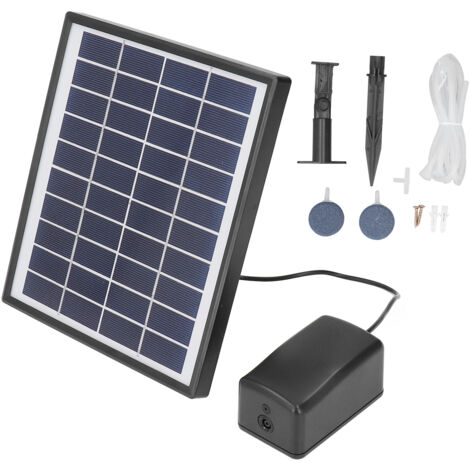 Kit d'air de fontaine de panneau réglable de pompe solaire micro de bassin de cc de 10V 6W avec la pierre de bulle