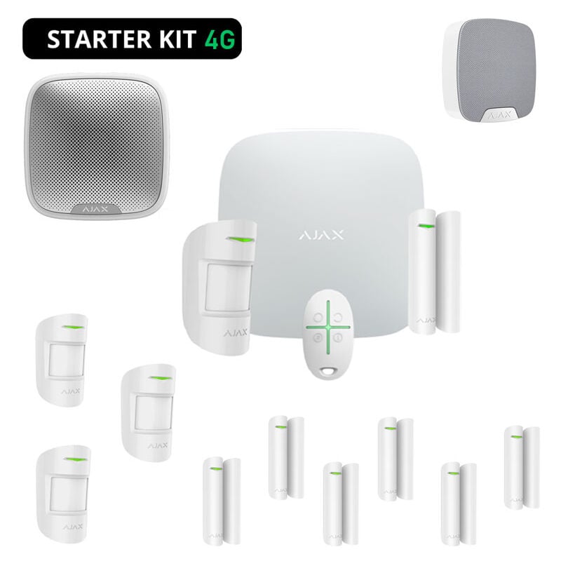 Kit d'alarme pour magasin Ajax alarme anti-intrusion sans fil avec application 4G