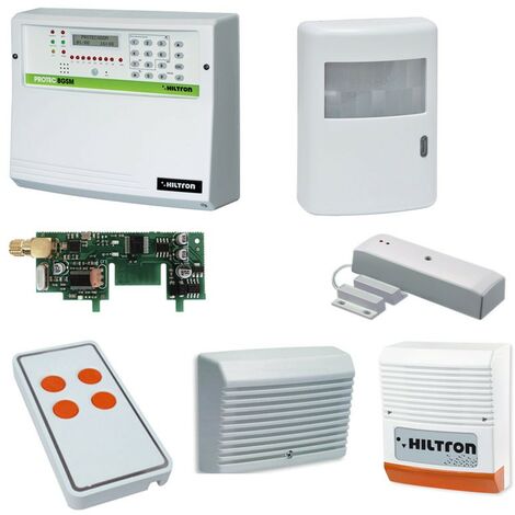 Kit d'alarme XR Hiltron via l'unité radio Protec8GSM et les accessoires KXR8GSMA